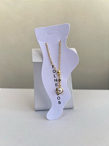 Tornozeleira Pingente Pérola Linha Premium