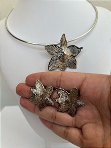 Conjunto Folha Prata Único Premium