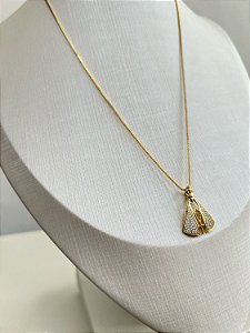 Colar N Senhora Dourado Premium