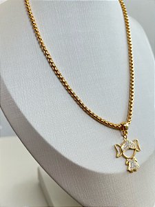 Colar Menina Dourado Premium