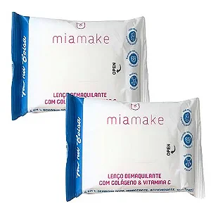 Kit 2 Pacotes Lenço Demaquilante Vai Na Bolsa Mia Make