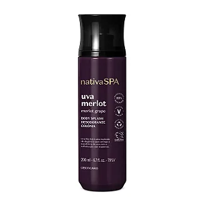 Body Splash Desodorante Colônia Nativa Spa Uva Merlot 200ml