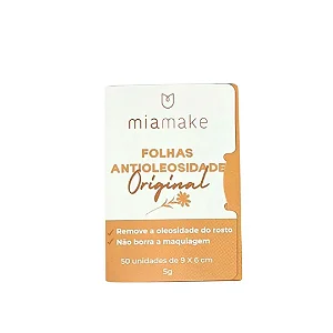 Folhas Antioleosidade Mia Make C/50 Unid