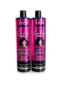Kit Cachos Poderosos Shampoo e Condicionador Lyon 300ml