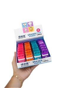 Borracha Bichinhos Escolar Diversas Cores