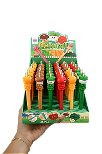 Caneta Natural com Design Divertido
