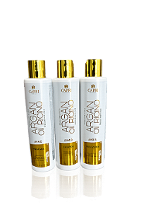 Kit Argan Oil Ricino 3 Passos Capri