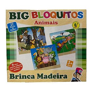 Quebra-cabeça: Big Bloquitos Animais (3 anos+)