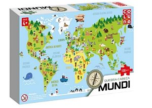 Quebra Cabeça Mapa Mundi 100 Peças