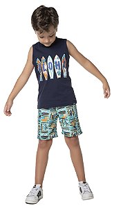 Conjunto Regata Infantil Masculino Surfe