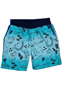 Bermuda Infantil Masculina Microfibra Dinossauros