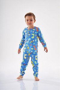 Pijama Infantil Masculino Longo Algodão Up baby