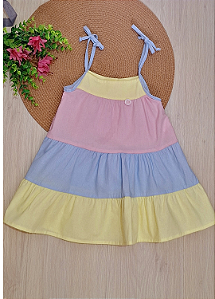 Vestido Infantil Três Marias Tricoline