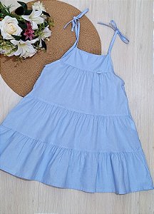 Vestido Infantil Azul 4 Anos