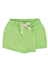 Short Saia Infantil Verde Fluor Up Baby