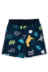 Bermuda Infantil Masculina Tactel Dinossauros