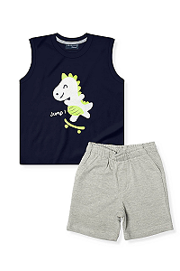 Conjunto Infantil Menino Regata e Bermuda