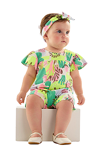 Romper Bebê Menina Safari Up Baby