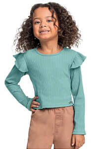 Blusa Infantil Manga Longa Ribana Quimby