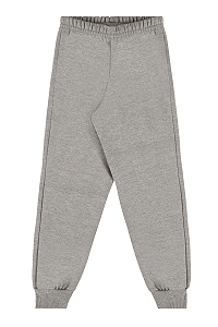 Calça Moletom Infantil Sem Flanela Cinza