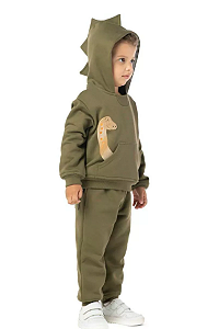 Conjunto Infantil Masculino Verde Dinossauros Vrasalon