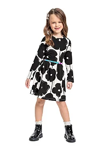Vestido Infantil Floral Com Cinto