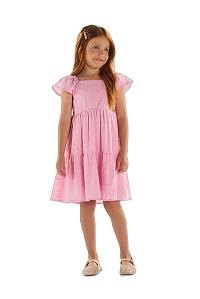 Vestido Infantil Feminino  Laise Rosa Quimby