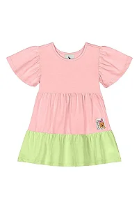 Vestido em Cotton para Bebê (Rosa) Quimby