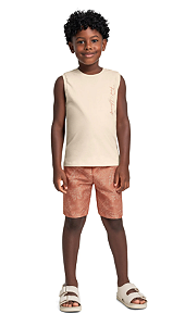 Conjunto com Regata e Bermuda para Menino Bee Loop