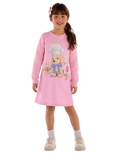 Vestido Infantil Mini Chef em Moletom Quimby