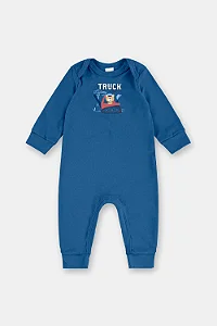 Macacão Manga Longa Bebê Menino (Azul)