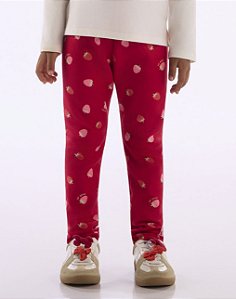 Calça Legging Infantil Peluciada Moranguinhos Up Baby