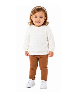 Conjunto Bebê Menina Blusão e Calça Legging Vrasalon