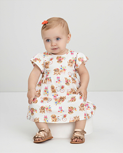 Vestido Bebê Cachorrinhos