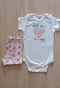 Conjunto Infantil Feminino Coração Up Baby