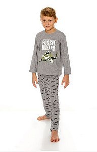 Pijama Infantil Masculino Dino Brilha Escuro