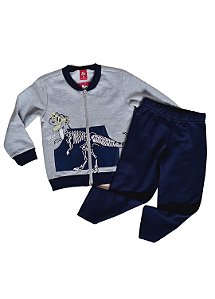 Conjunto Infantil Masculino Moletom Dino