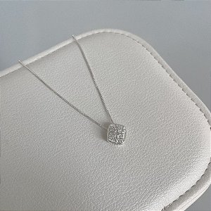 Colar Losando em Prata Cravejado com Zircônias