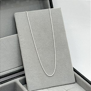 Cordão de Prata Masculino Modelo Baiano (Corda) 70cm