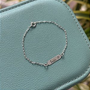 Pulseira Infantil Plaquinha Personalizada