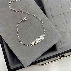 Pulseira Personalizada Olhar em Prata