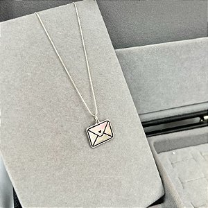 Pingente Mensagem Verso Carta Dia das Mães - Personalize como quiser!