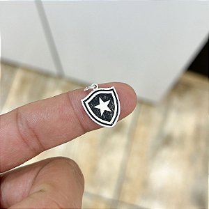 Pingente Escudo Botafogo em Prata