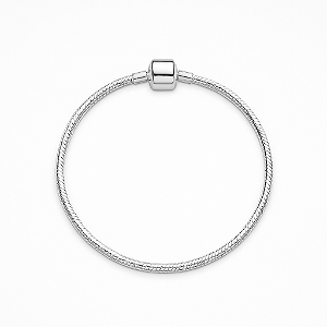 Pulseira Momentos para Berloques em Prata Fecho Liso