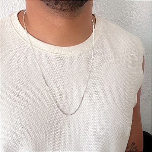 Corrente Piastrine 3mm em Prata 925 – 70cm