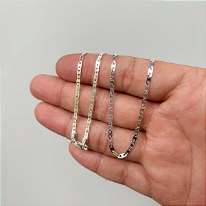 Corrente Piastrine 3mm em Prata 925 – 60cm