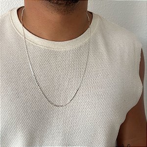 Corrente Piastrine 2mm em Prata 925 – 70cm