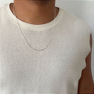 Corrente Piastrine 2mm em Prata 925 – 60cm