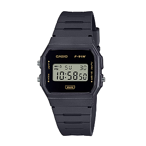 Relógio CASIO Digital Preto F-91WB-8ADF