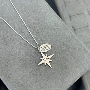 Pingente Estrela da Saudade com Nome